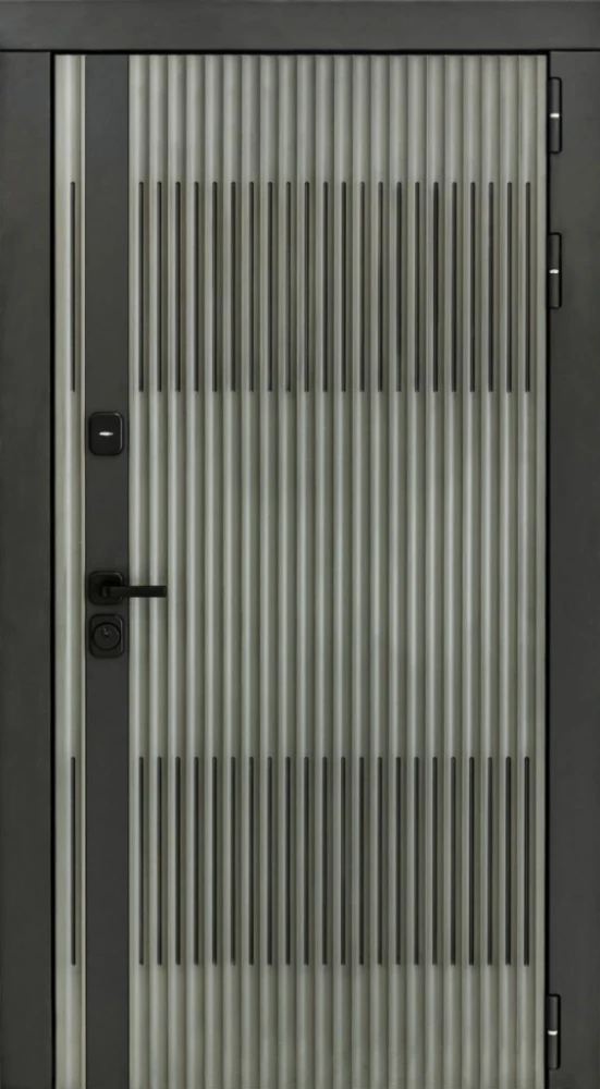 Входная дверь ДвериПРО Elfy ФЛ-256 (10мм, бетон пепельный) DPRO197941 внешняя сторона