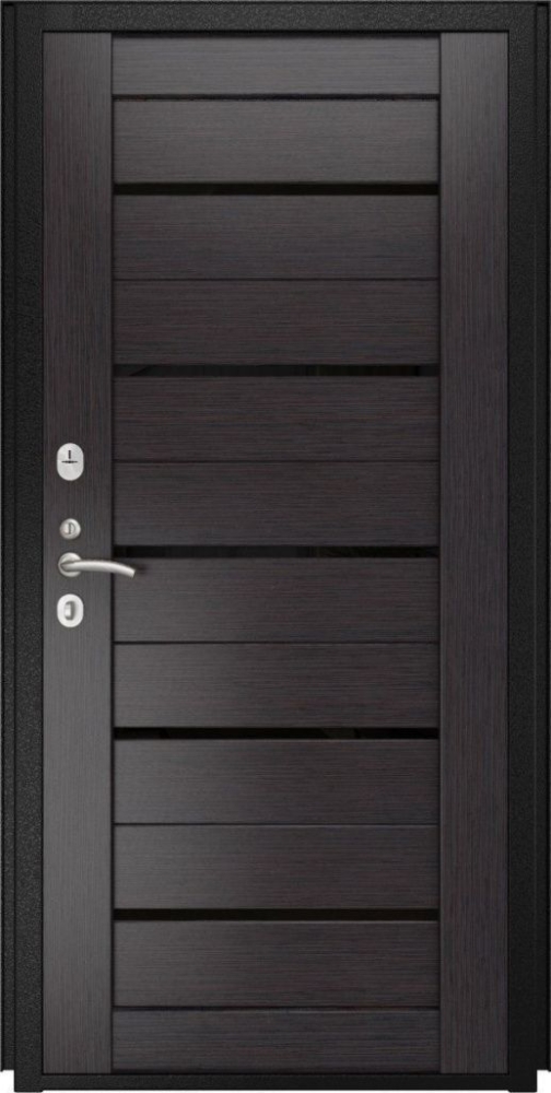 Входная дверь ДвериПРО Модель L-49 СБ-1 (лак.черное, 16мм, венге) DPRO196868 внутренняя сторона