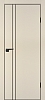 Межкомнатная дверь P-20  черный молдинг PET,  кромка ABS черная c 4-х ст. Бежевый матовый