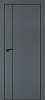 Межкомнатная дверь P-21  черный молдинг PET,  кромка ABS черная c 4-х ст. Графит матовый